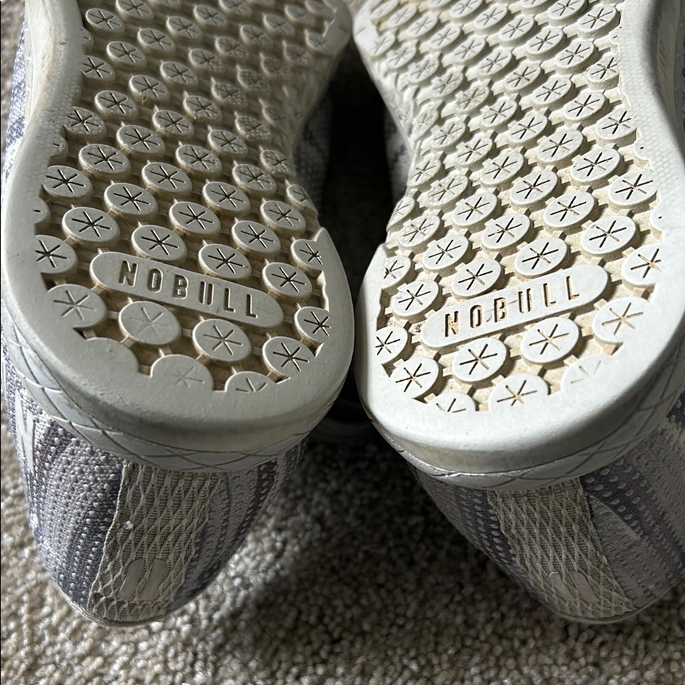 *SOLD* NOBULL Gray Striped Sneakers - Picture 3 of 7